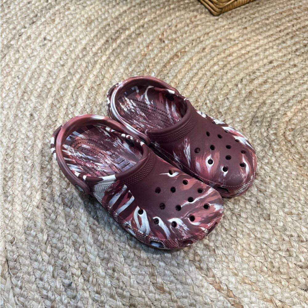 Crocs marbled dark clay women’s size 8/ men’s size 6 - Picture 5 of 5